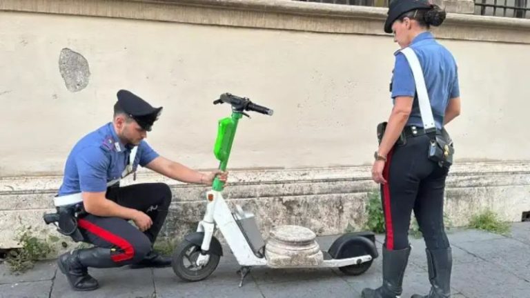 German tourist carrying ancient Roman artifact on e-scooter chased by Italian police